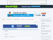 Tablet Screenshot of frasesderock.com.ar